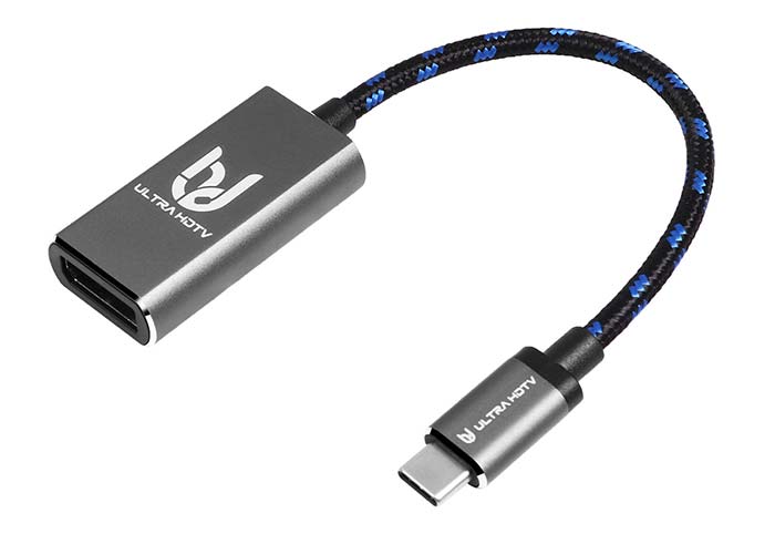 Ultra HDTV USB-C Thunderbolt 3 auf Displayport Adapter