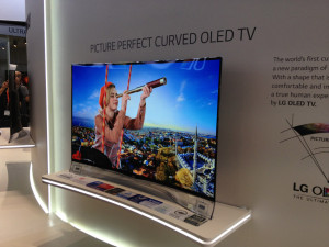 LG 55" curved OLED TV