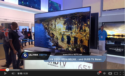 Samsung 4K OLED IFA Video