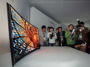 Gebogener Samsung OLED TV
